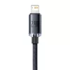 Baseus Crystal Shine USB-Lightning kábel, 2.4A, 1.2m (fekete)-6932172602680 3 kép