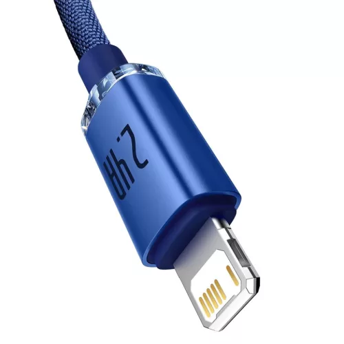Baseus Crystal Shine gyors töltős adatkábel USB - Lightning 2.4A 1.-6932172602697 2 kép
