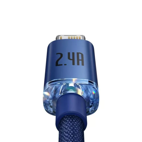 Baseus Crystal Shine gyors töltős adatkábel USB - Lightning 2.4A 1.-6932172602697 6 kép