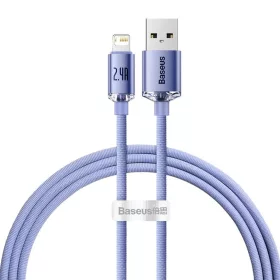 Baseus Crystal Shine gyors töltős adatkábel USB - Lightning 2.4A 1.-6932172602703 1 kép