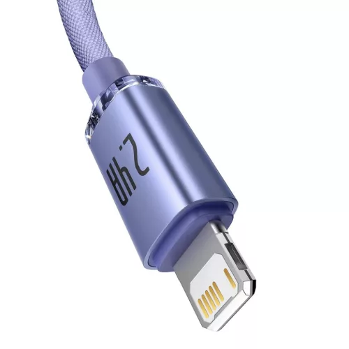 Baseus Crystal Shine gyors töltős adatkábel USB - Lightning 2.4A 1.-6932172602703 2 kép