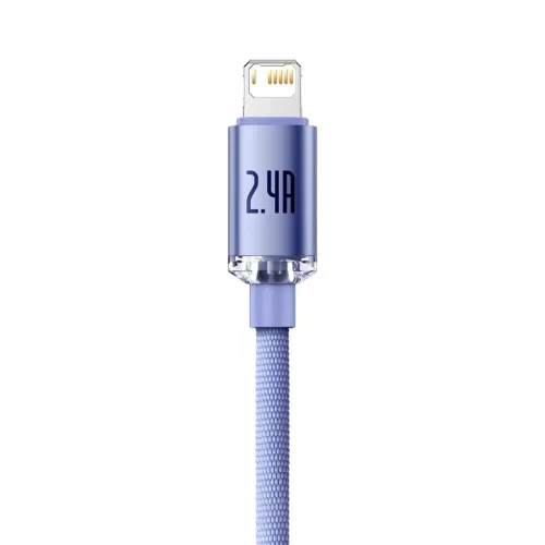 Baseus Crystal Shine gyors töltős adatkábel USB - Lightning 2.4A 1.-6932172602703 3 kép