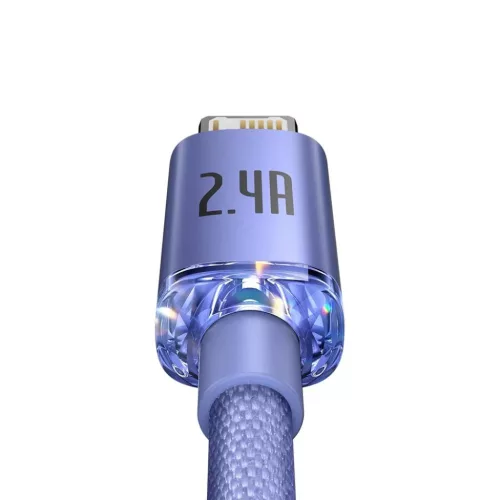 Baseus Crystal Shine gyors töltős adatkábel USB - Lightning 2.4A 1.-6932172602703 6 kép