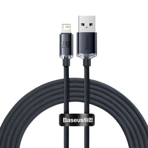 Baseus Crystal Shine gyors töltős adatkábel USB - Lightning 2.4A 2m-6932172602710 1 kép