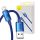 Baseus Crystal Shine USB-Lightning kábel, 2,4A, 2m (kék)-6932172602727 1 kép