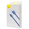Baseus Crystal Shine USB-Lightning kábel, 2,4A, 2m (kék)-6932172602727 5 kép