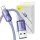 Baseus Crystal Shine Lightning USB kábel, 2.4A, 2m (lila)