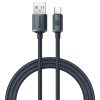 Baseus Crystal Shine gyors töltős adat kábel USB Type A - USB Type C 100W 1,2m fekete