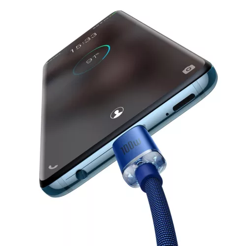 Baseus Crystal Shine gyors töltős adat kábel USB Type C - USB Type -6932172602871 6 kép