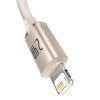 Baseus Crystal Shine USB - Lightning kábel 2,4A 20W 1,2m rózsaszín -6932172614430 2 kép
