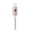 Baseus Crystal Shine USB - Lightning kábel 2,4A 20W 1,2m rózsaszín -6932172614430 3 kép