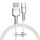 Baseus Cafule Series Metal USB - USB Type-C 66W kábel 1m fehér (CAKF-6953156209763 6 kép
