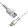 Baseus Cafule Series Metal USB - USB Type-C 66W kábel 1m fehér (CAKF-6953156209763 4 kép
