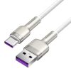 Baseus Cafule Series Metal USB - USB Type-C 66W kábel 1m fehér (CAKF-6953156209763 7 kép