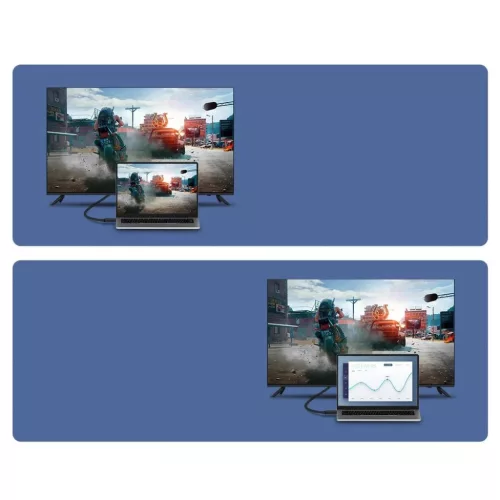 Baseus HDMI 2.0 kábel 4K 60Hz 3D HDR 18 Gbps 1m fekete (CAKGQ-A01)-6953156222519 4 kép