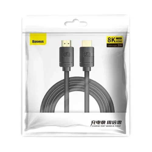 Baseus High Definition Series HDMI 2.1 kábel, 8K 60Hz, 3D, HDR, 48Gbp-6953156204164 8 kép