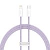 Baseus Jelly USB Type-C - Lightning kábel 20W 1.2m lila (CALD000005)