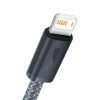 Baseus USB - Lightning kábel 2.4A 1m fekete (CALD000416)-6932172605872 1 kép