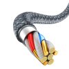 Baseus USB - Lightning kábel 2.4A 1m fekete (CALD000416)-6932172605872 8 kép