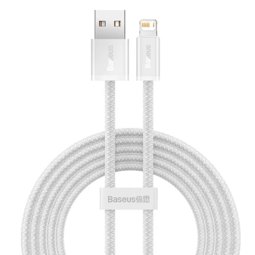 Baseus Dynamic USB-Lightning kábel, 2,4A, 2m (fehér)-6932172602062 1 kép