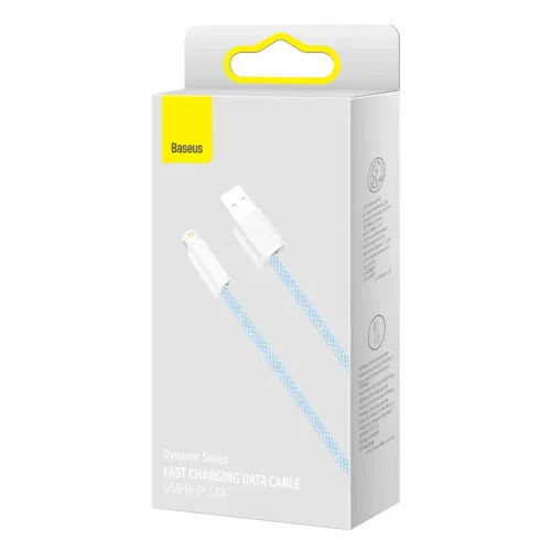 Baseus Dynamic USB-Lightning kábel, 2,4A, 2m (kék)-6932172602079 5 kép