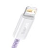 Baseus Dynamic USB-Lightning kábel, 2,4A, 2m (lila)-6932172602086 3 kép