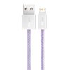 Baseus Dynamic USB-Lightning kábel, 2,4A, 2m (lila)-6932172602086 4 kép