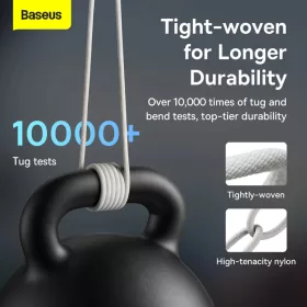 Baseus USB - USB Type C kábel 100W 5A 2m fehér (CALD000702)-6932172607463 2 kép