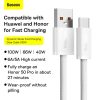 Baseus USB - USB Type C kábel 100W 5A 2m fehér (CALD000702)-6932172607463 5 kép