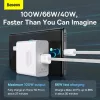 Baseus USB - USB Type C kábel 100W 5A 2m fehér (CALD000702)-6932172607463 6 kép