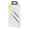 Baseus Cafule Series Metal USB - Lightning 2,4A kábel 25cm fekete (CA-6953156202238 8 kép