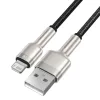 Baseus Cafule Metal nylon harisnyázott USB/ Lightning kábel 2.4A 1m -6953156202245 7 kép