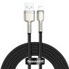 Baseus Cafule Metal nylon harisnyázott USB/ Lightning kábel 2.4A 2m -6953156202283 1 kép