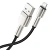 Baseus Cafule Metal nylon harisnyázott USB/ Lightning kábel 2.4A 2m -6953156202283 2 kép