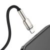 Baseus Cafule Metal nylon harisnyázott USB/ Lightning kábel 2.4A 2m -6953156202283 3 kép