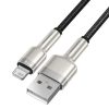Baseus Cafule Metal nylon harisnyázott USB/ Lightning kábel 2.4A 2m -6953156202283 7 kép