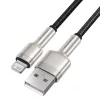 Baseus Cafule Metal nylon harisnyázott USB/ Lightning kábel 2.4A 2m -6953156202283 7 kép