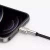 Baseus Cafule Metal nylon harisnyázott USB/ Lightning kábel 2.4A 2m -6953156202283 9 kép