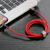 Baseus Cafule Nylon harisnyázott USB / Lightning QC3.0 2.4A kábel 1 -6953156274969 8 kép