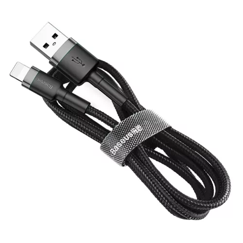 Baseus Cafule Nylon harisnyázott USB / Lightning QC3.0 2.4A kábel 1 -6953156274976 4 kép