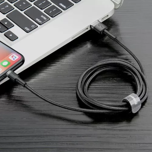 Baseus Cafule Nylon harisnyázott USB / Lightning QC3.0 2.4A kábel 1 -6953156274976 6 kép