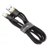 Baseus Cafule Nylon harisnyázott USB/Lightning kábel QC3.0 2.4A 1m f-6953156274990 4 kép