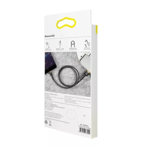 Baseus Cafule Nylon harisnyázott USB/Lightning kábel QC3.0 2.4A 1m f-6953156274990 6 kép