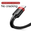 Baseus Cafule Nylon harisnyázott USB / Lightning QC3.0 1.5A kábel 2 -6953156275027 4 kép
