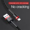 Baseus Cafule Nylon harisnyázott USB / Lightning QC3.0 1.5A kábel 2 -6953156275027 5 kép