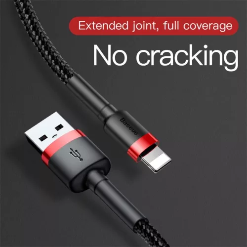 Baseus Cafule Nylon harisnyázott USB / Lightning QC3.0 1.5A kábel 2 -6953156275027 6 kép