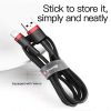 Baseus Cafule Nylon harisnyázott USB / Lightning QC3.0 1.5A kábel 2 -6953156275027 7 kép