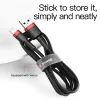 Baseus Cafule Nylon harisnyázott USB / Lightning QC3.0 1.5A kábel 2 -6953156275027 8 kép