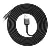 Baseus Cafule Nylon harisnyázott USB/Lightning kábel QC3.0 1.5A 2m f-6953156275010 5 kép