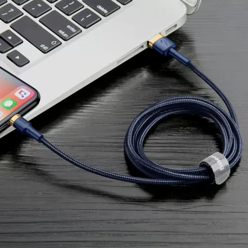 Baseus Cafule Nylon harisnyázott USB/Lightning kábel QC3.0 1.5A 2m K-6953156290761 6 kép